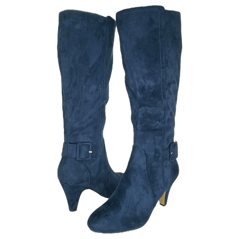 Bella Vita Troy II Navy Microsuede Knee High Womens Boots Size 6.5M - Picture 9 of 11